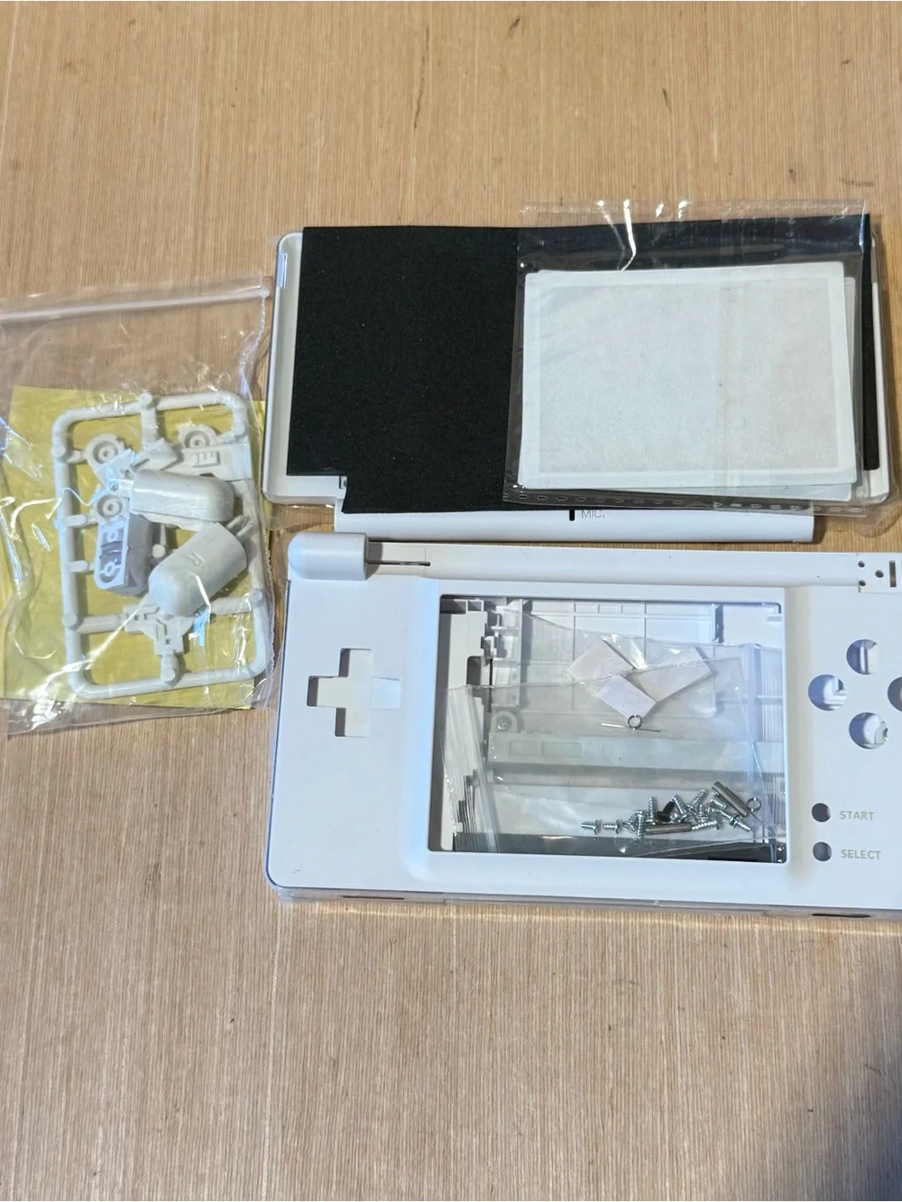 2-Nintendo DS Lite w/ 1 game-Charg-2 Replacement Housing Loose hinges Read Info!